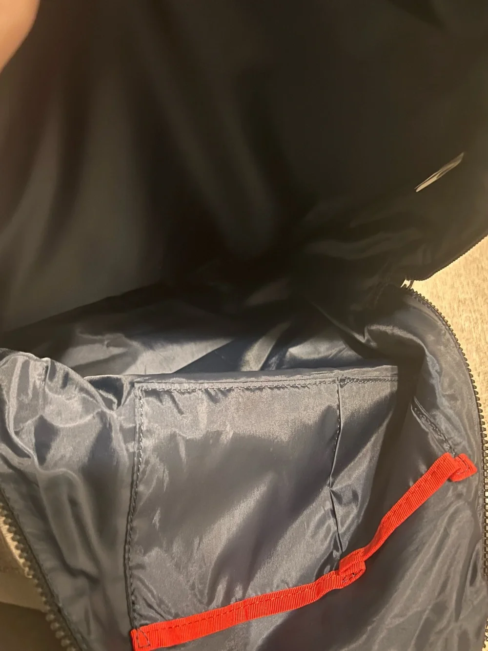 Tommy Hilfiger All Black Nylon Backpack NWOT Lightweight Everyday Bag
